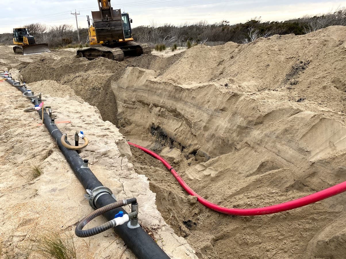 Cable trench and civil enabling works for electrical infrastructure
